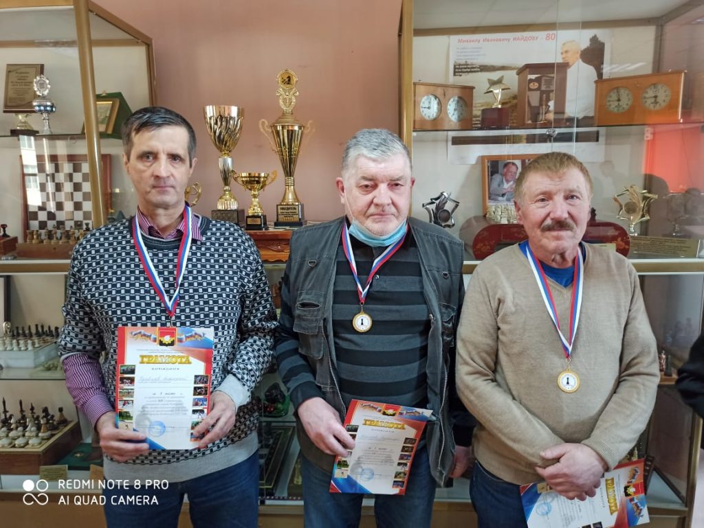 11 апреля 2021 года в Городском шахматном клубе им. М.И. Найдова прошли соревнования по шашкам среди ветеранов (мужчины)