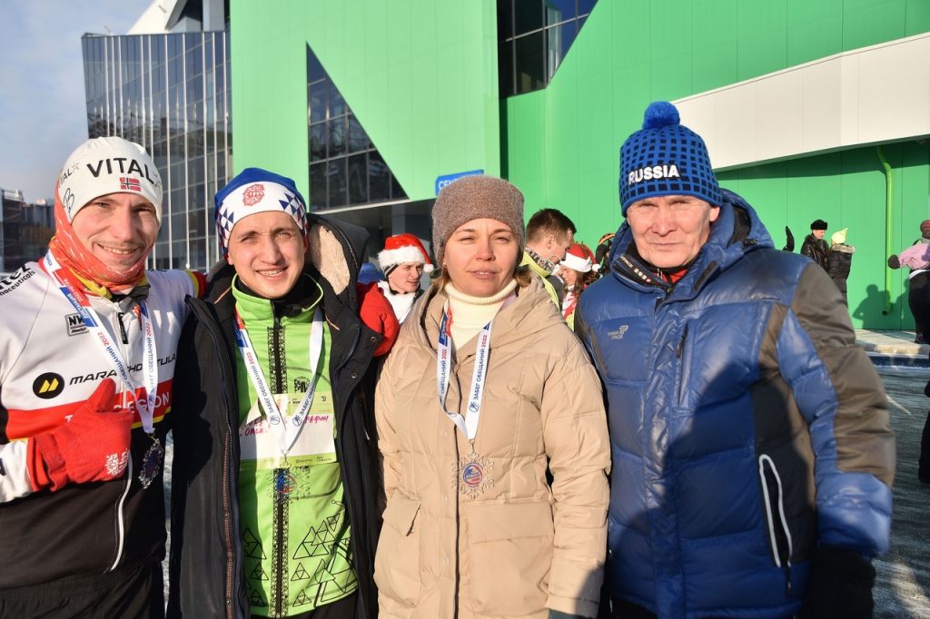 1 января 2022 года члены клуба по месту жительства "Сибиряк" приняли участие в "Забеге обещаний"