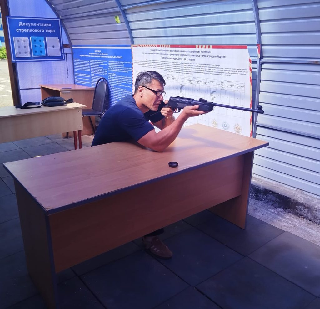 Лето с ГТО. Стрельба на знак ГТО