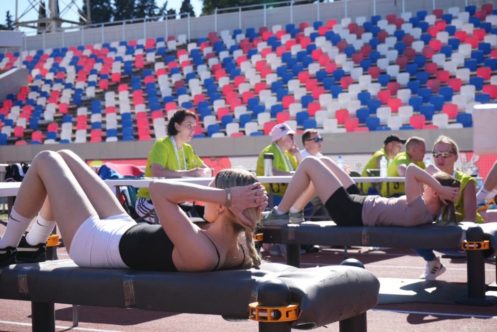 Фестиваль ГТО среди студентов в Сочи - первый соревновательный день.