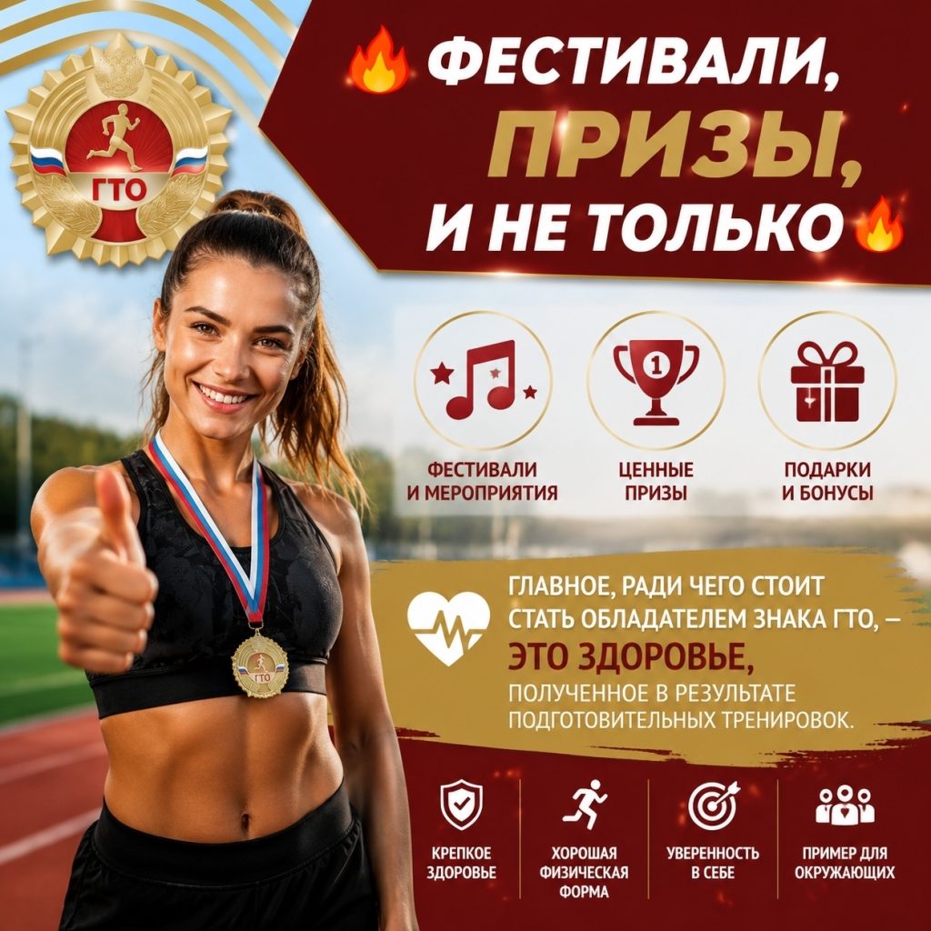 Движение ГТО. Фестивали, призы, и не только.
