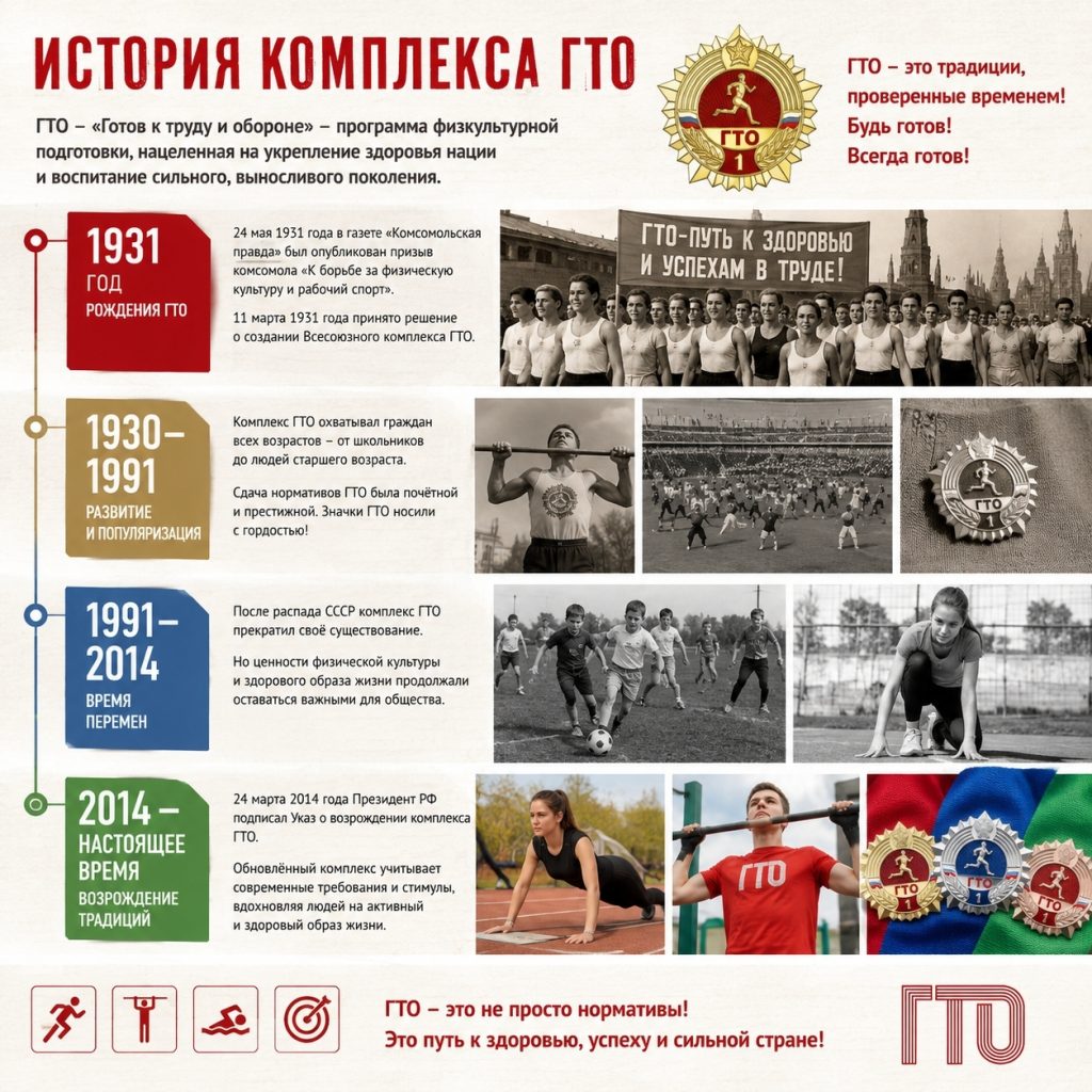 История нормативов ГТО